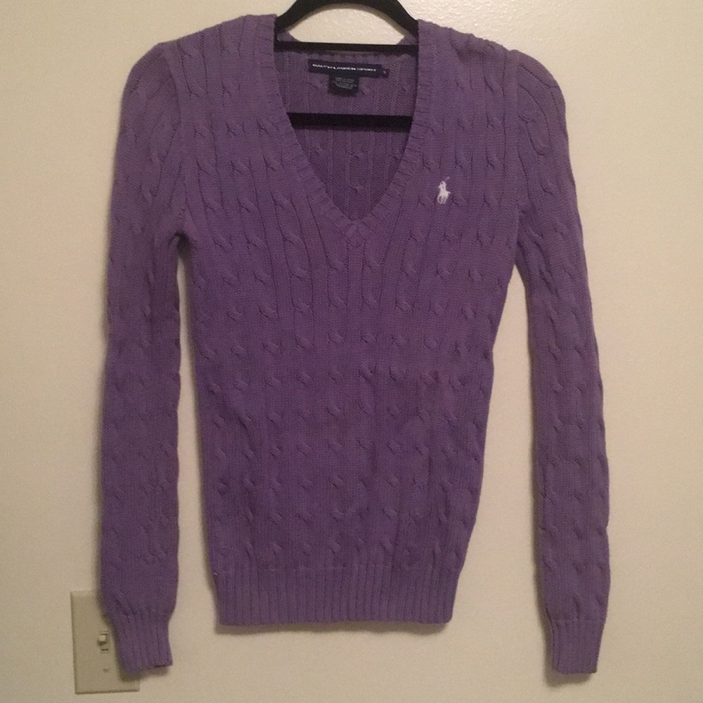 Cable knit sweater